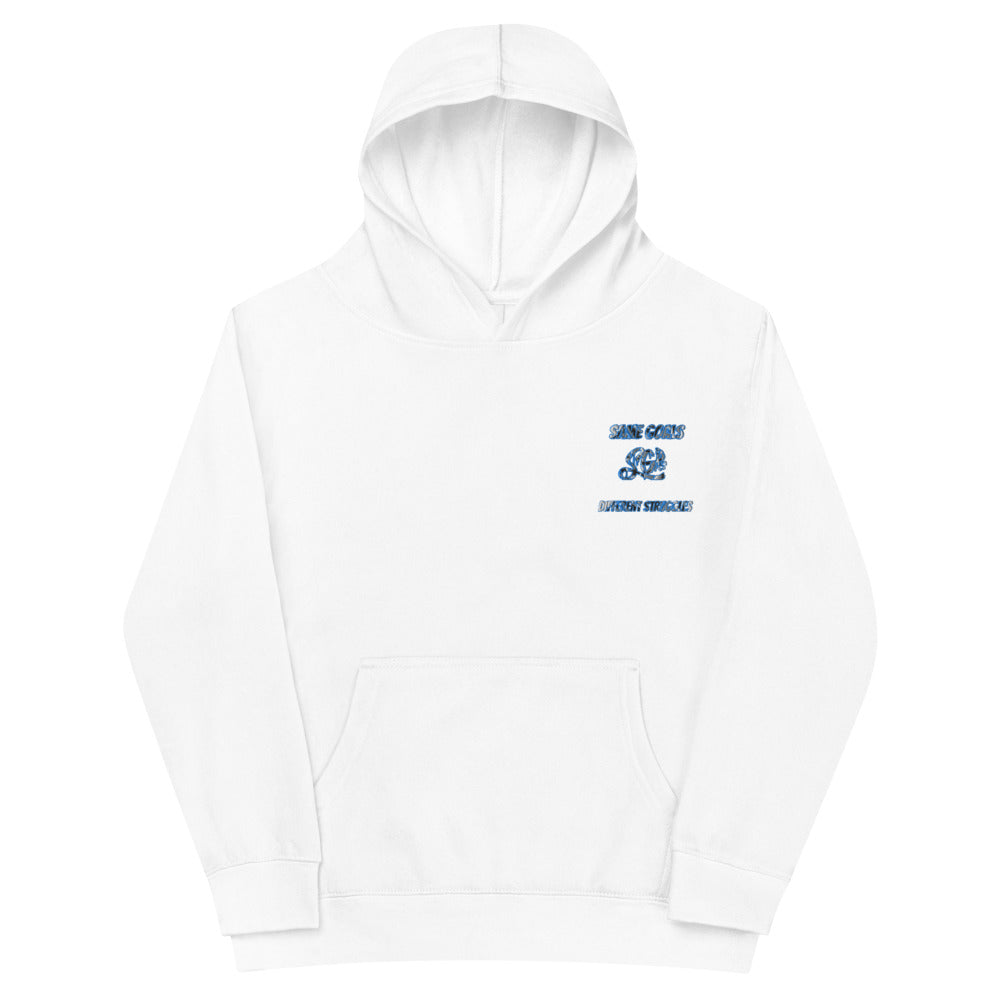 Same Goals Different Struggles Kids fleece hoodie