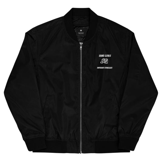 Same Goals Different Struggles Men’s  bomber jacket