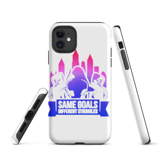 Same Goals Different Struggles Tough iPhone case