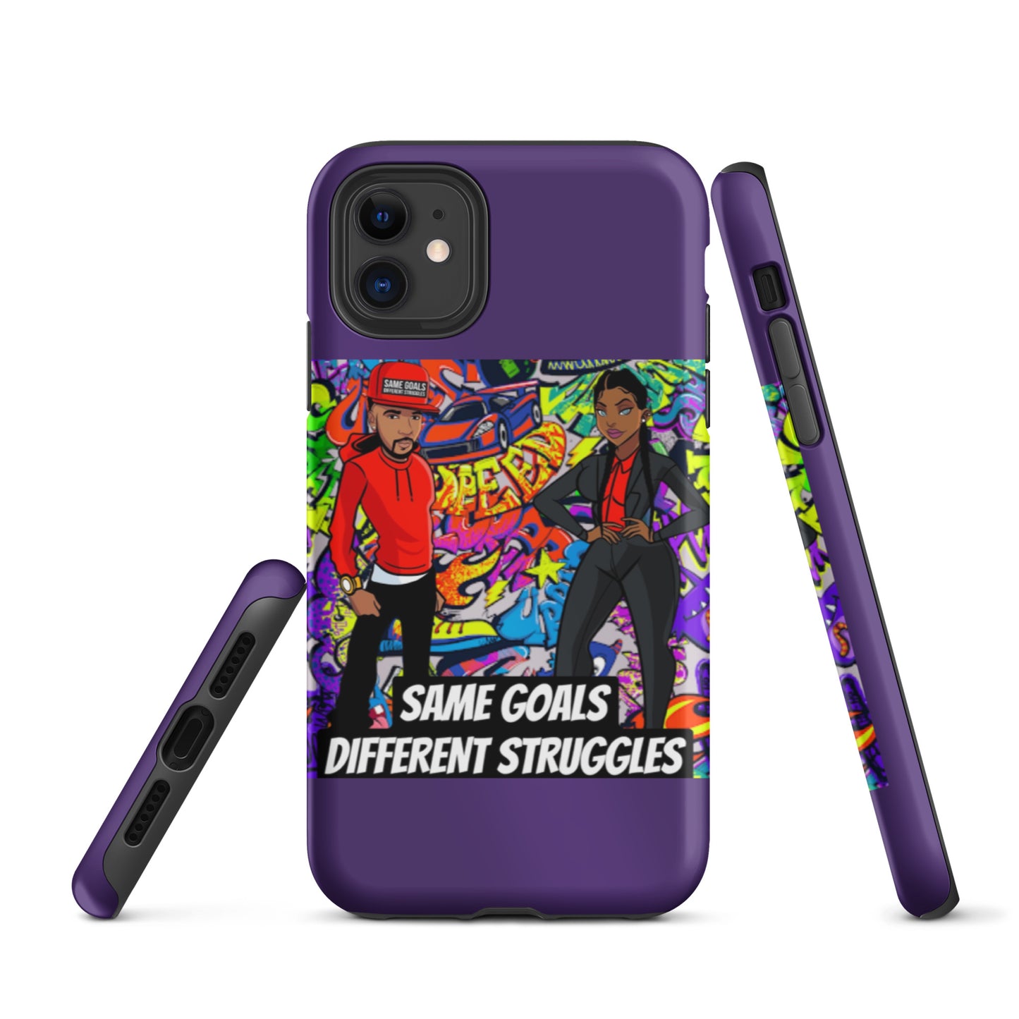 Same Goals Different Struggles Tough iPhone case