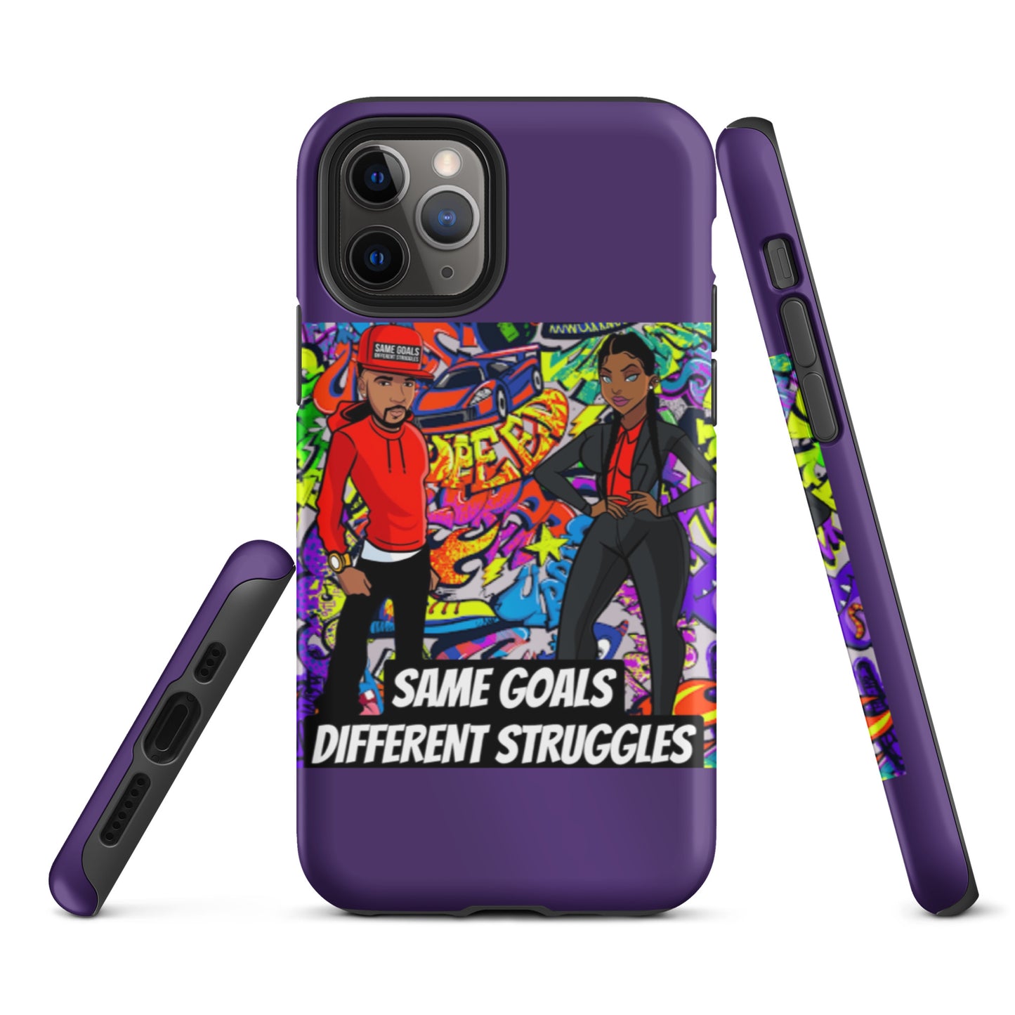 Same Goals Different Struggles Tough iPhone case