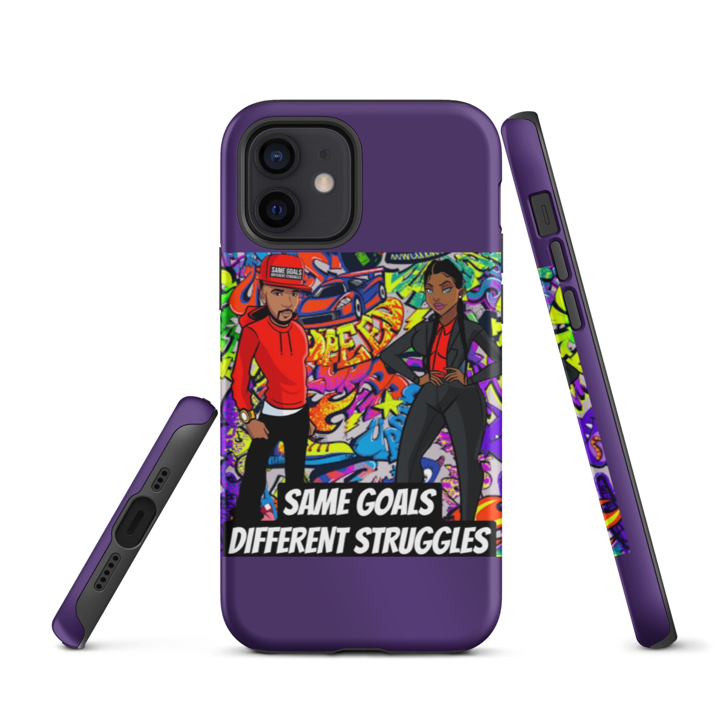 Same Goals Different Struggles Tough iPhone case