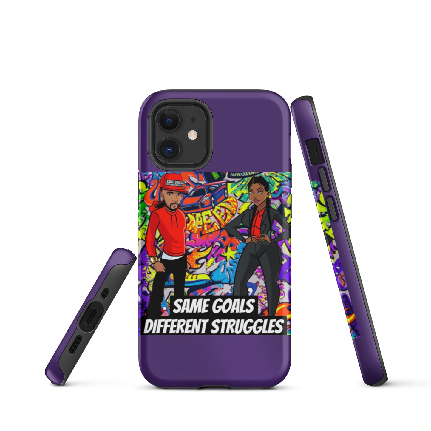 Same Goals Different Struggles Tough iPhone case