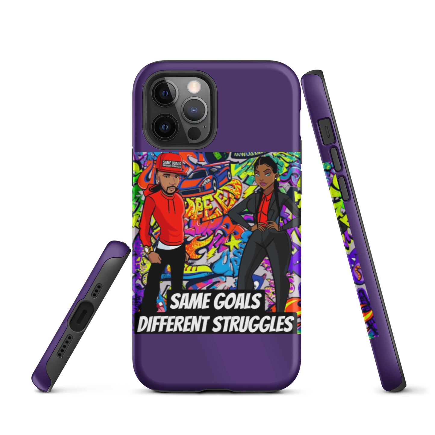 Same Goals Different Struggles Tough iPhone case