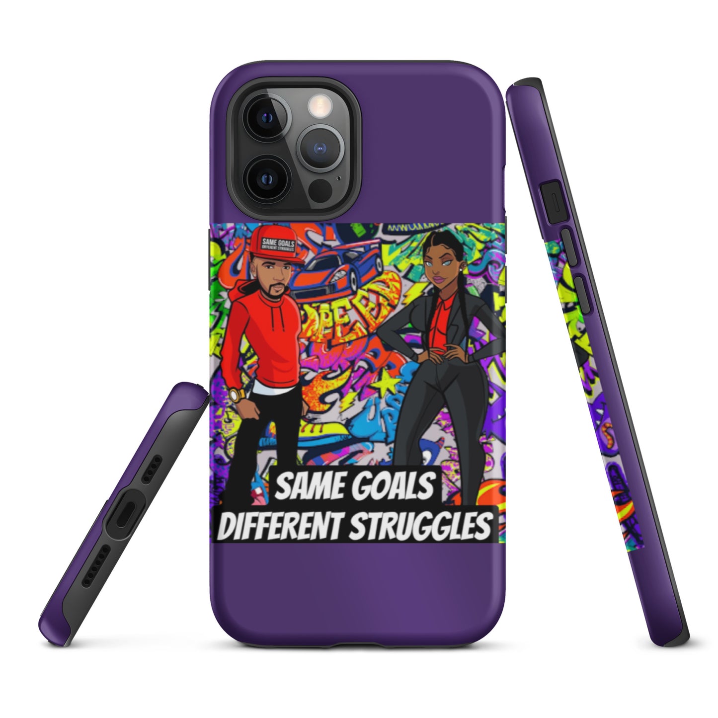 Same Goals Different Struggles Tough iPhone case