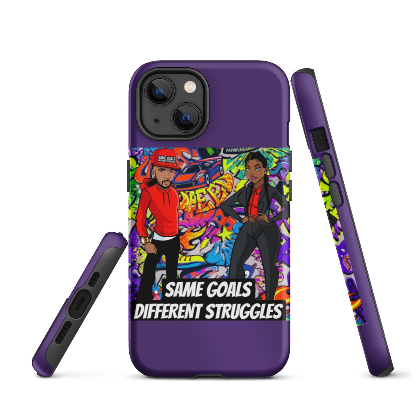 Same Goals Different Struggles Tough iPhone case