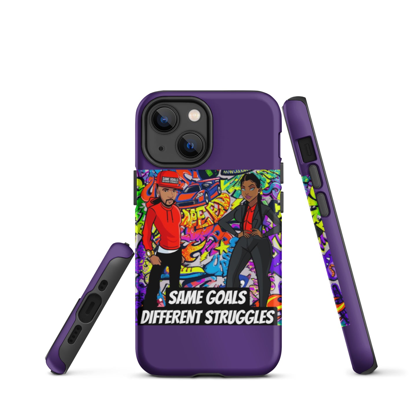 Same Goals Different Struggles Tough iPhone case