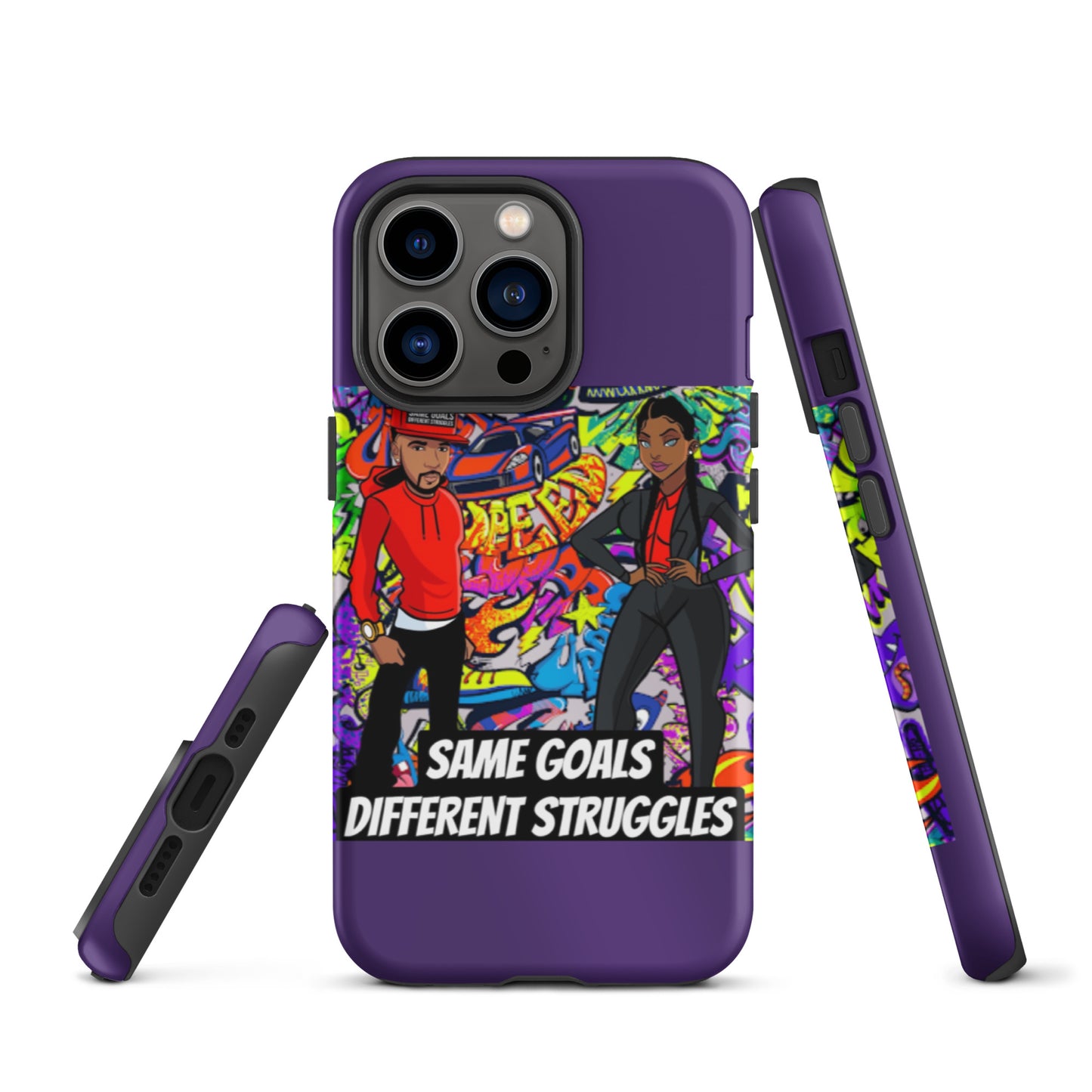 Same Goals Different Struggles Tough iPhone case