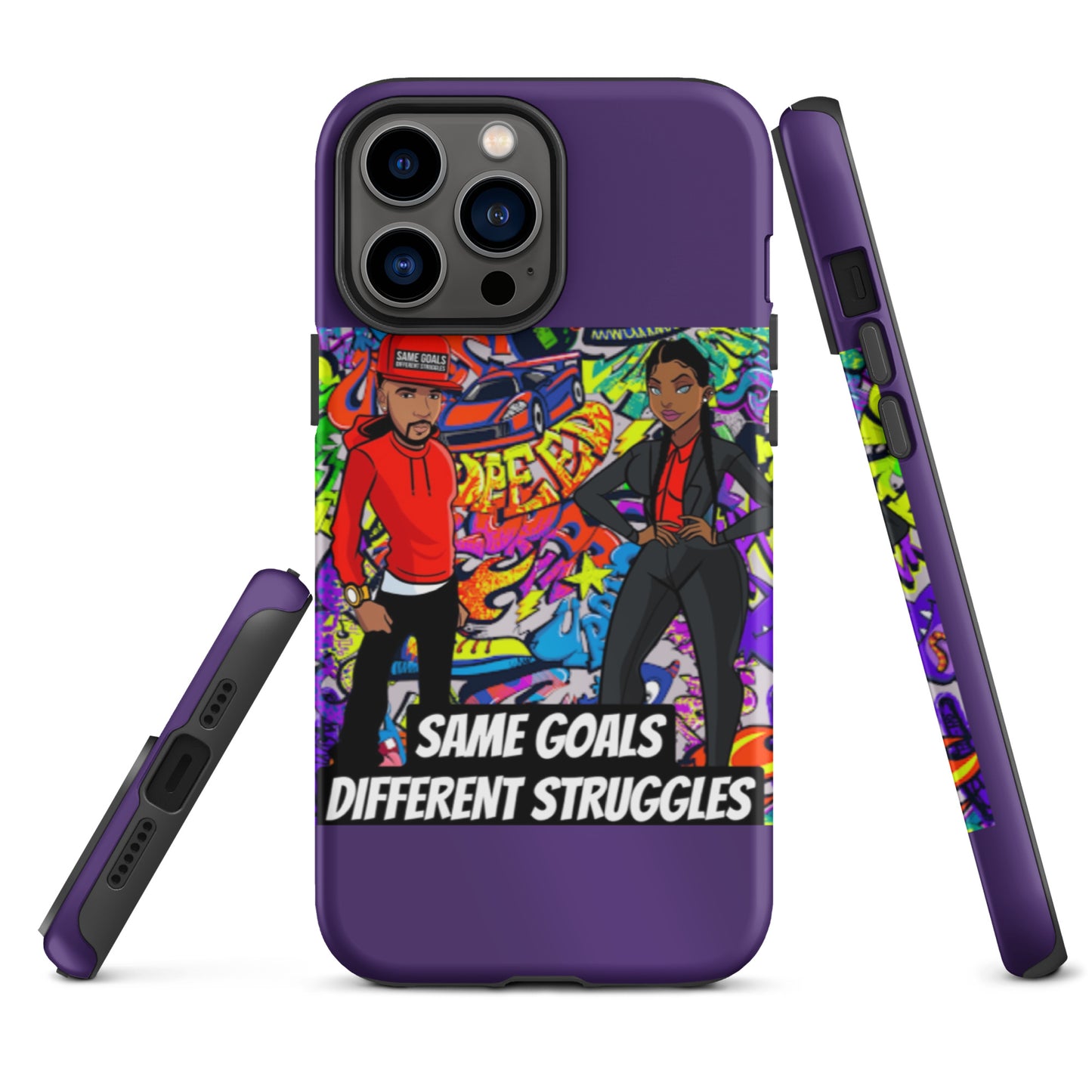 Same Goals Different Struggles Tough iPhone case