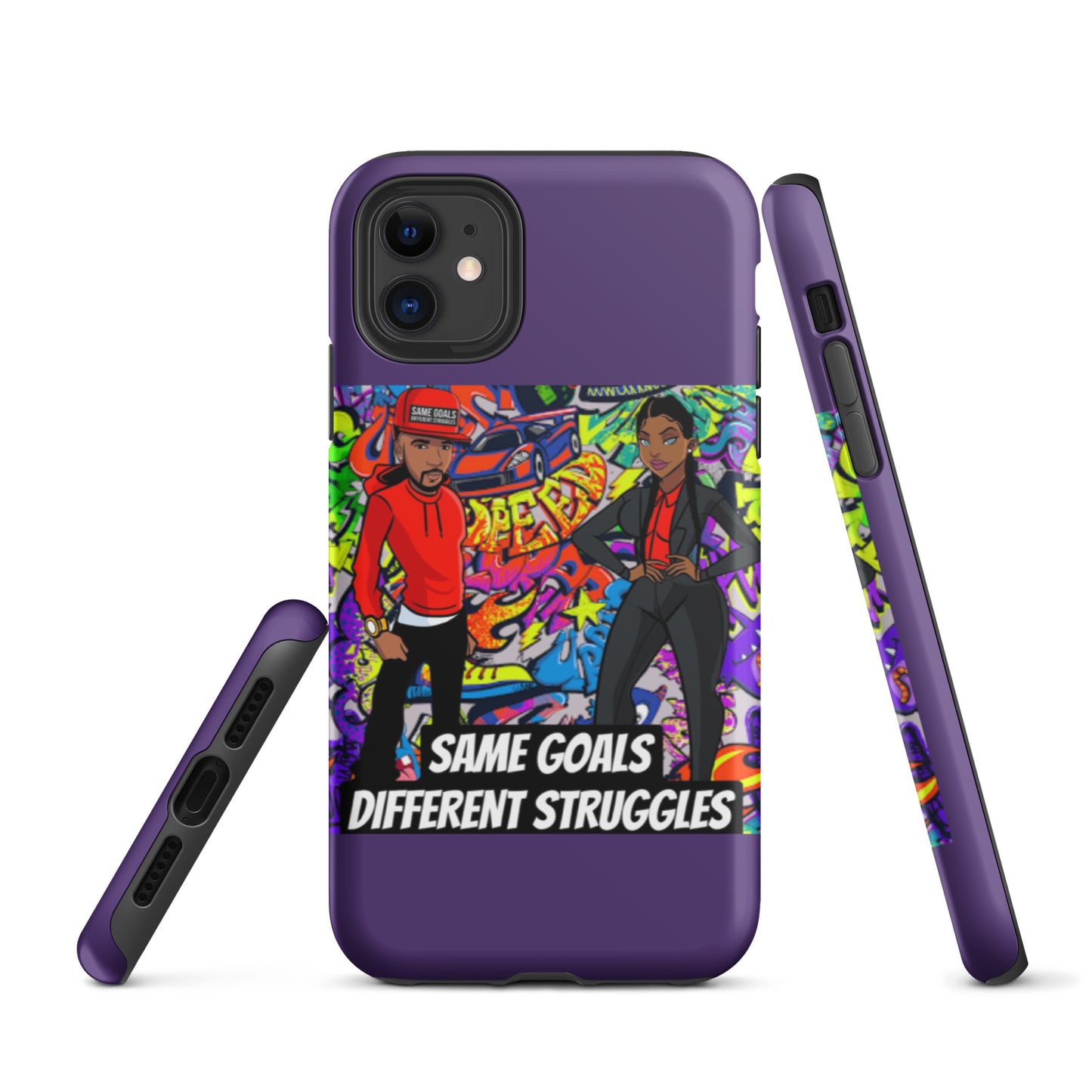 Same Goals Different Struggles Tough iPhone case