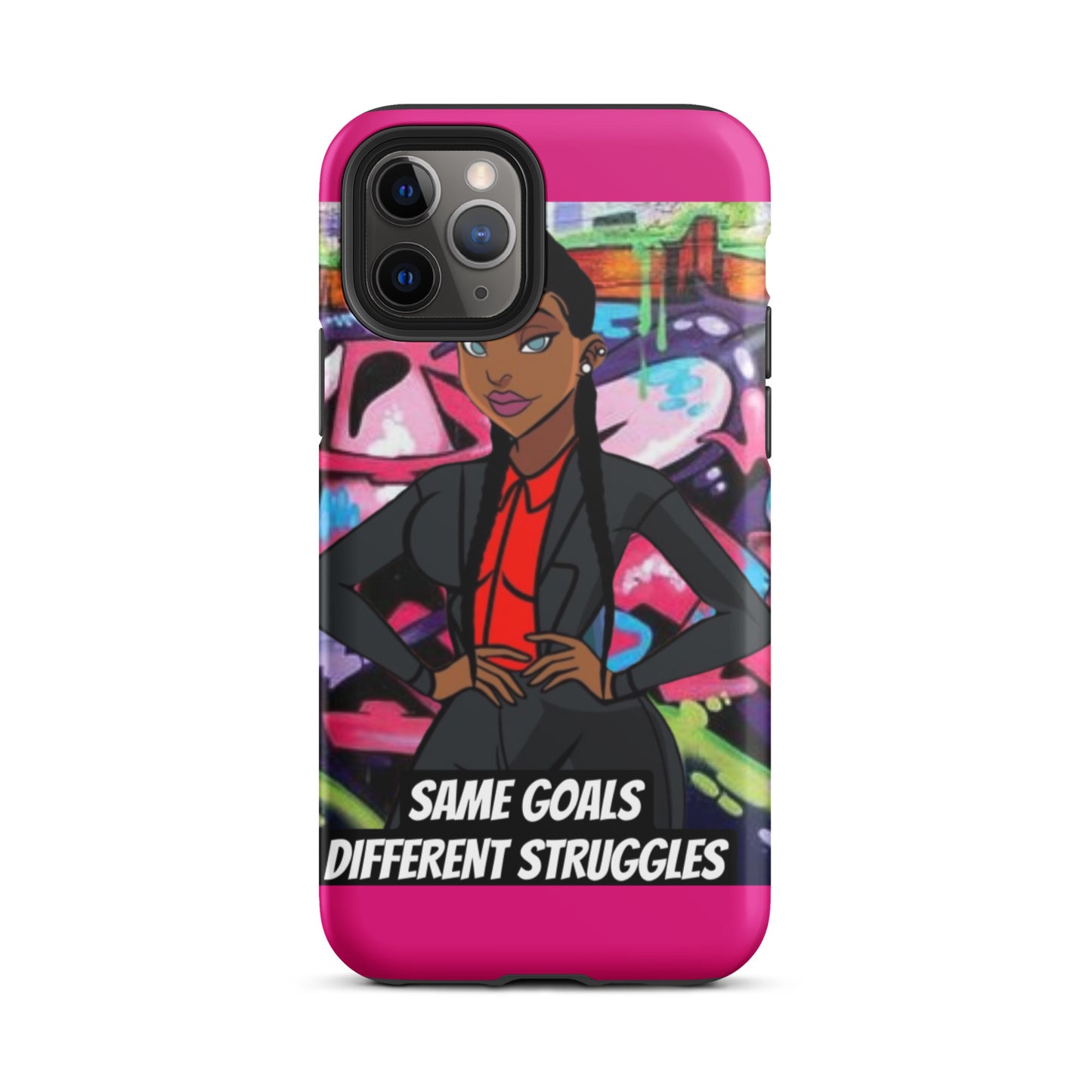 Same Goals Different Struggles Tough iPhone case