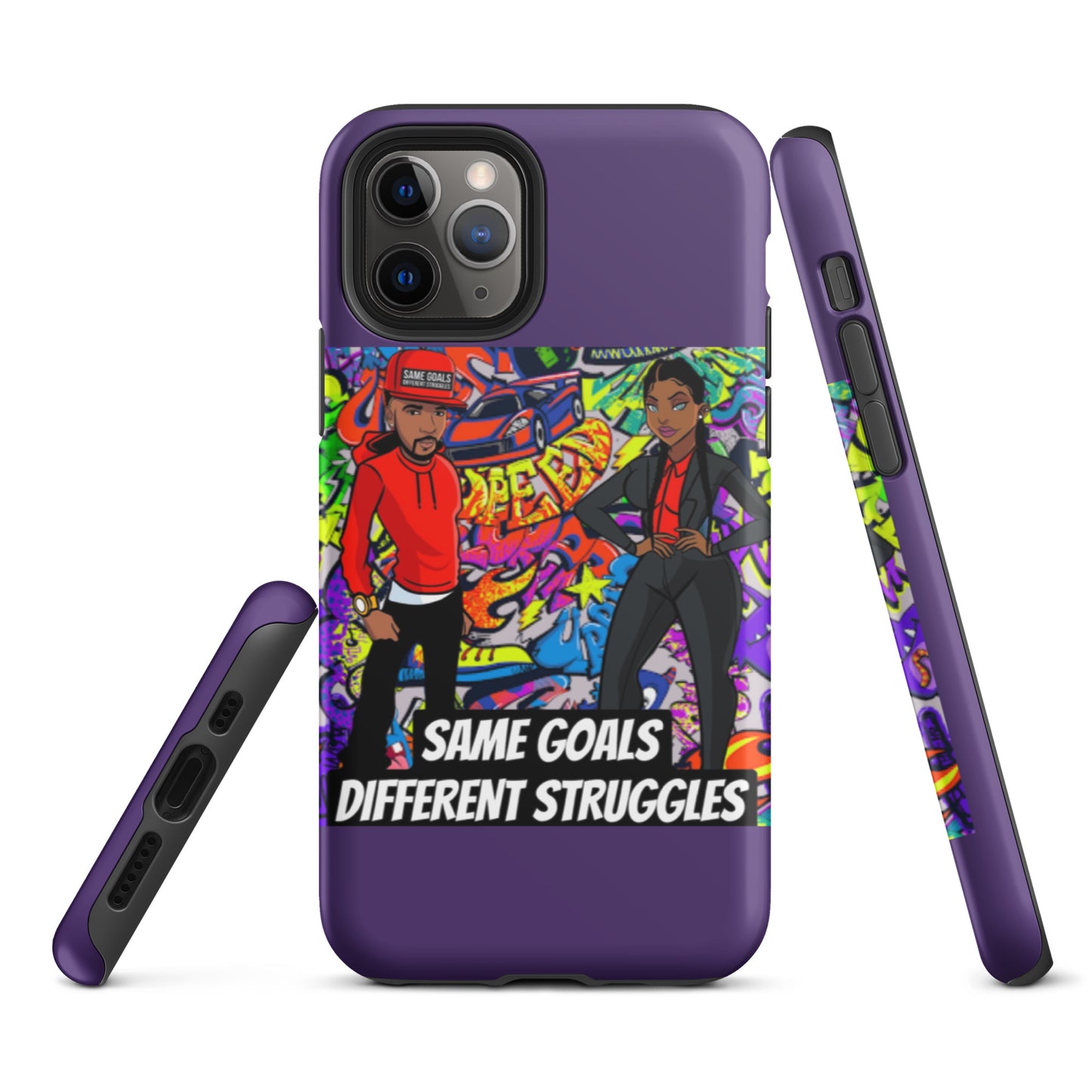 Same Goals Different Struggles Tough iPhone case