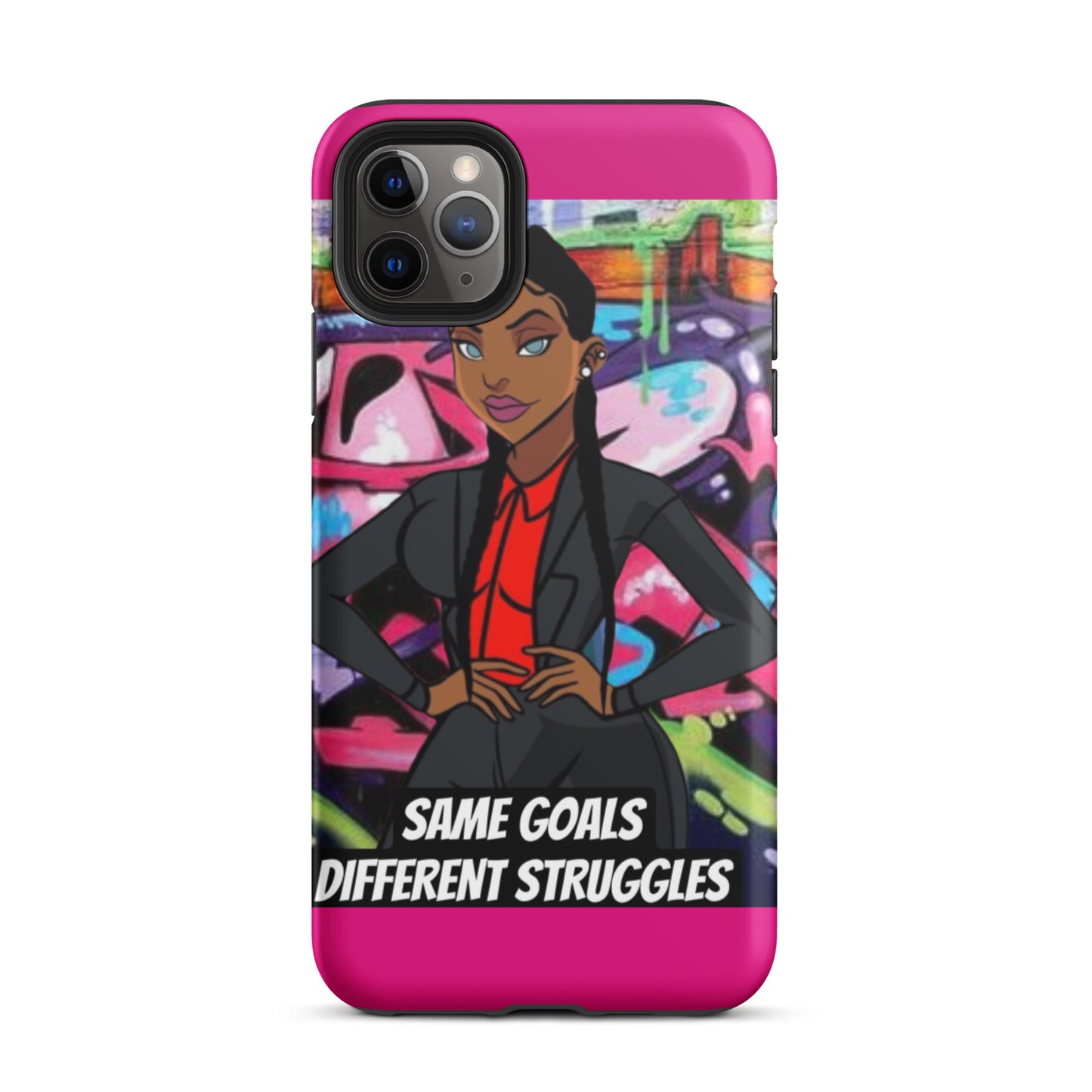 Same Goals Different Struggles Tough iPhone case