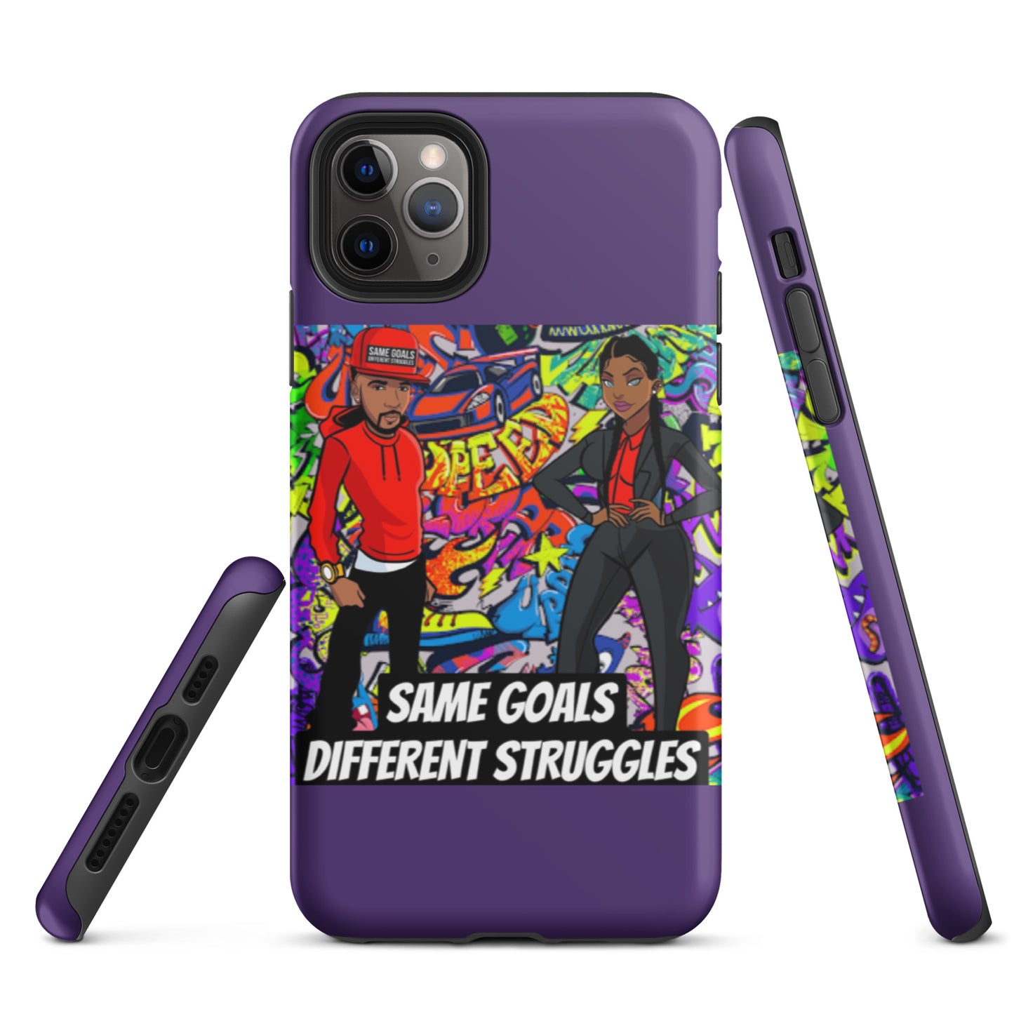 Same Goals Different Struggles Tough iPhone case