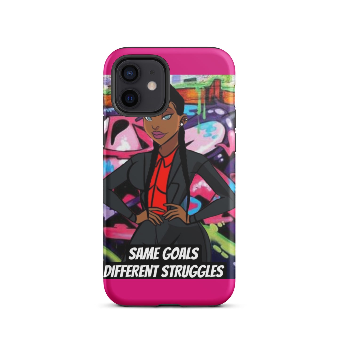 Same Goals Different Struggles Tough iPhone case