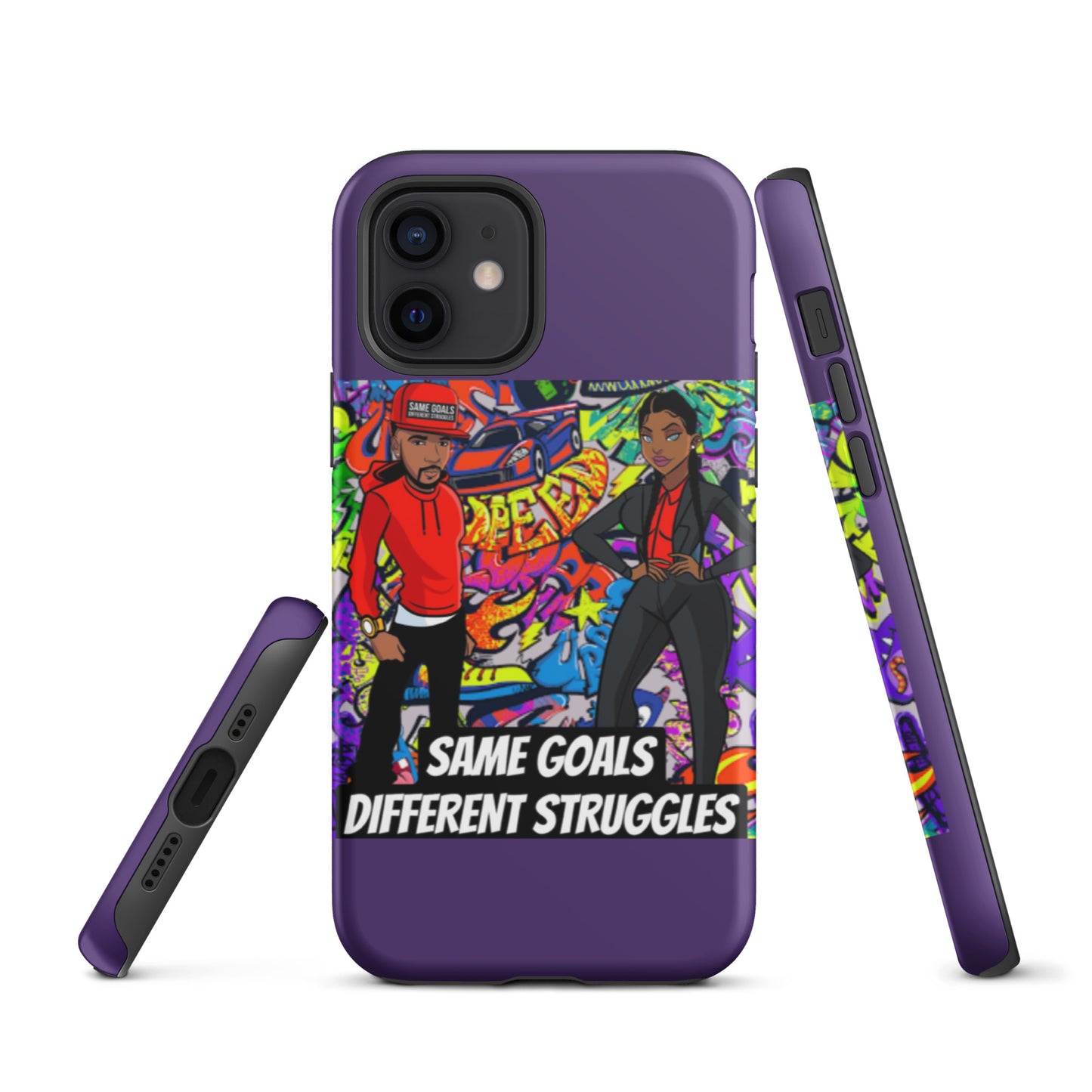 Same Goals Different Struggles Tough iPhone case