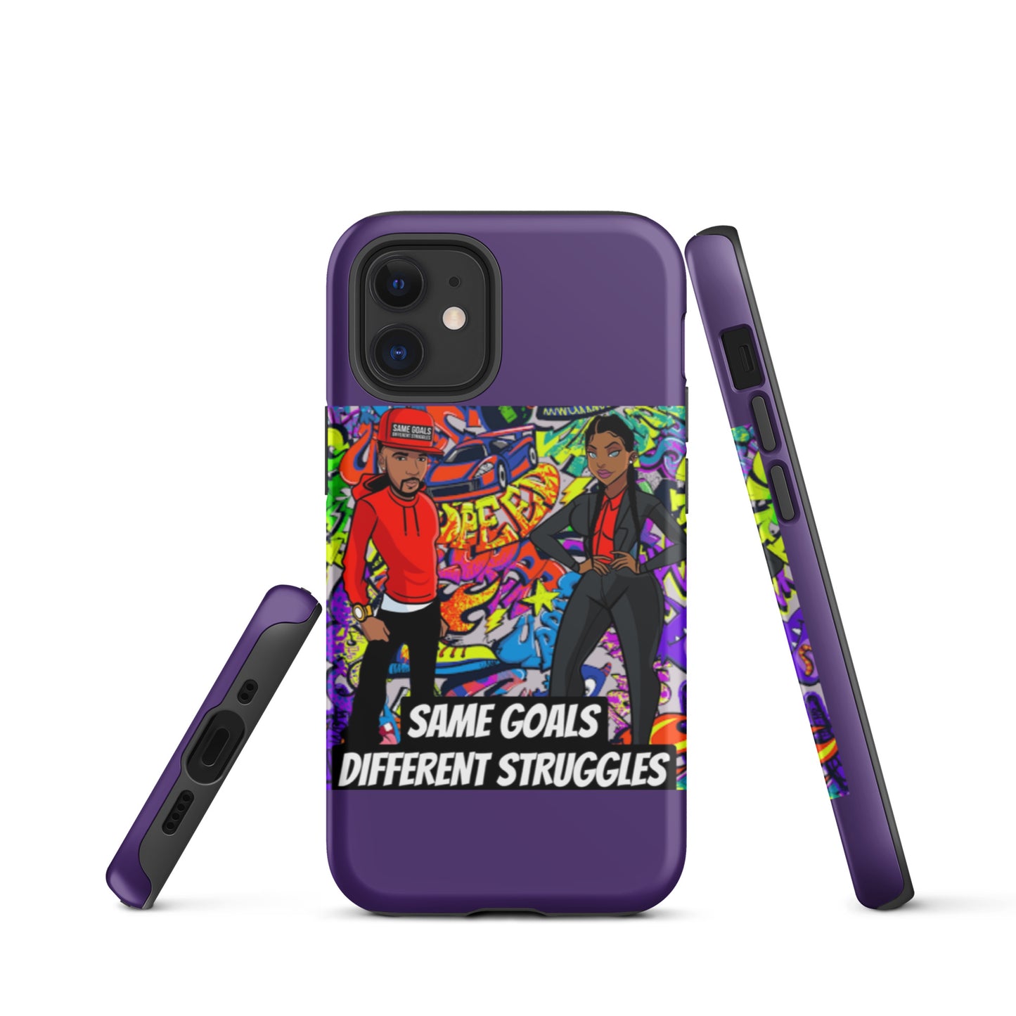 Same Goals Different Struggles Tough iPhone case