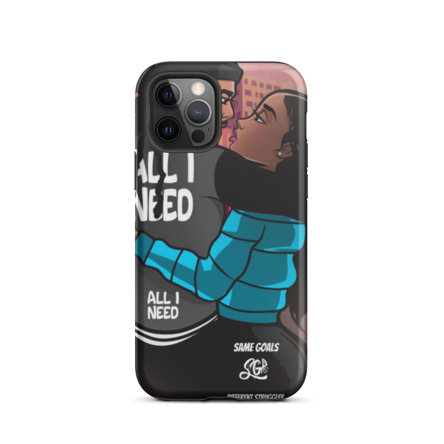 Same Goals Different Struggles Tough iPhone case