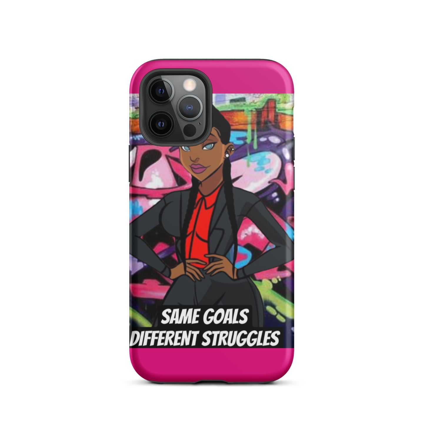 Same Goals Different Struggles Tough iPhone case