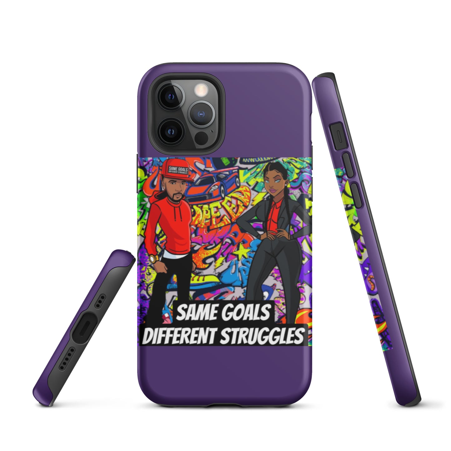 Same Goals Different Struggles Tough iPhone case