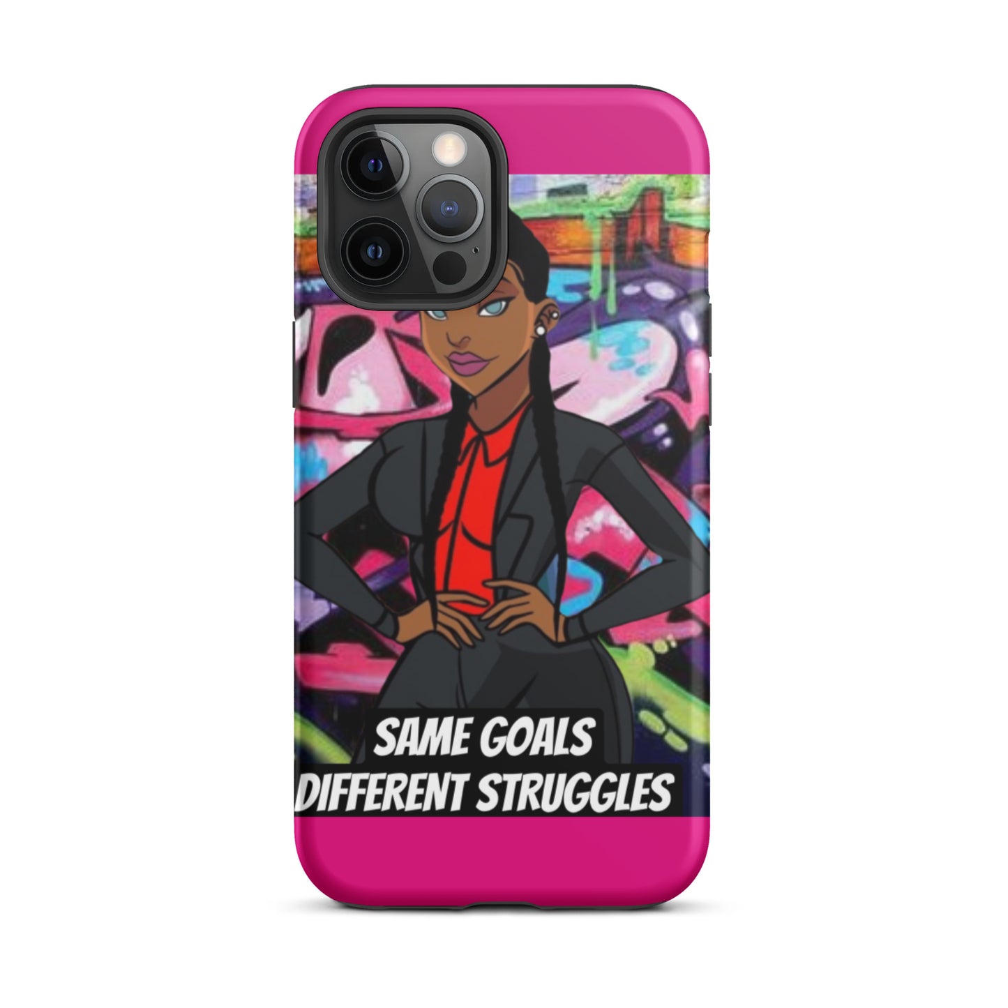 Same Goals Different Struggles Tough iPhone case