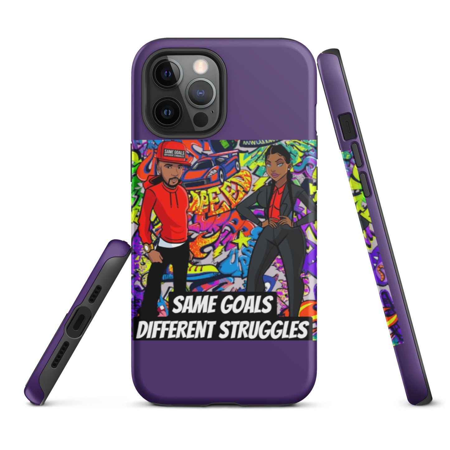 Same Goals Different Struggles Tough iPhone case