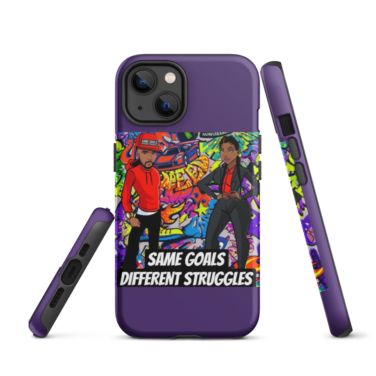 Same Goals Different Struggles Tough iPhone case