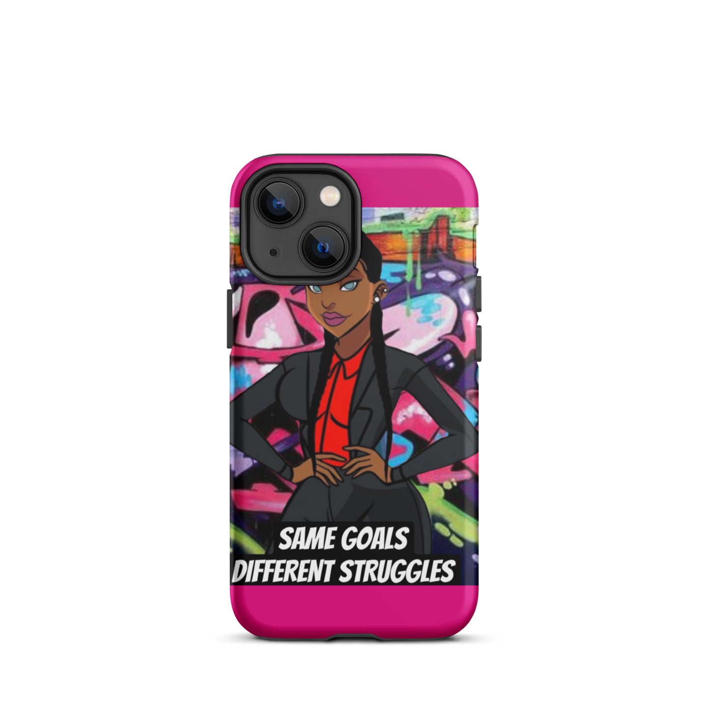 Same Goals Different Struggles Tough iPhone case