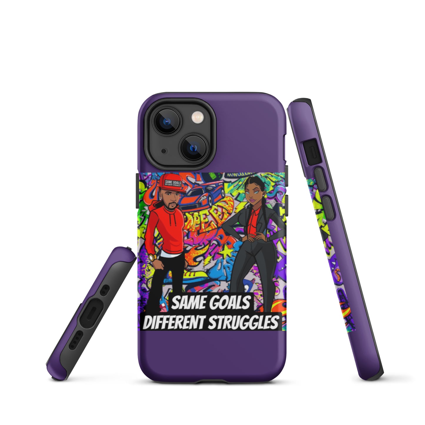 Same Goals Different Struggles Tough iPhone case