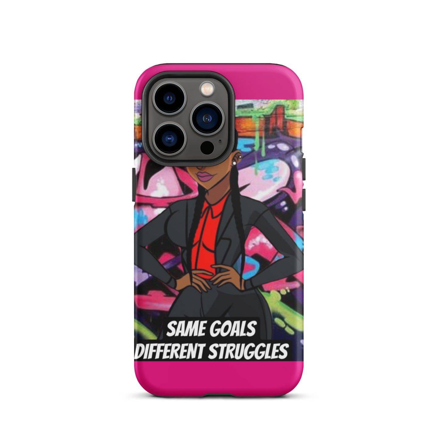 Same Goals Different Struggles Tough iPhone case