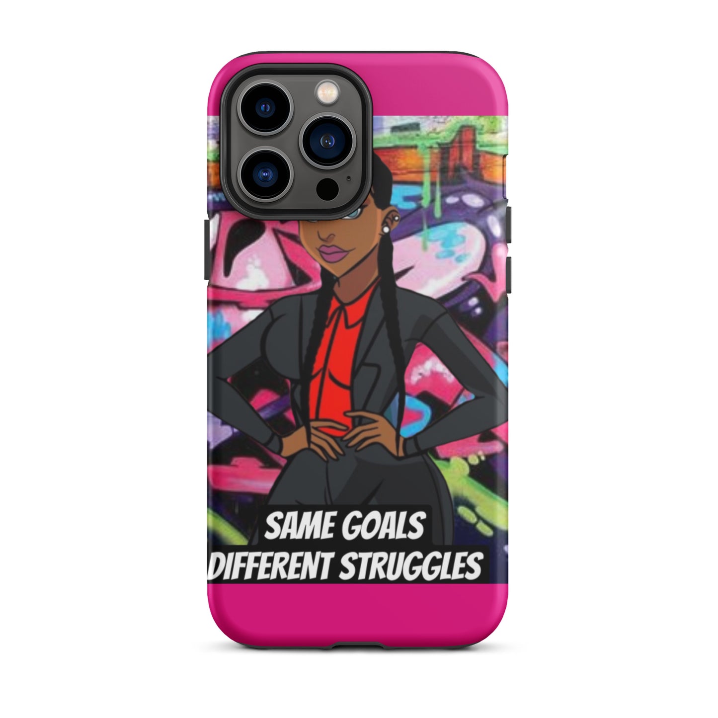 Same Goals Different Struggles Tough iPhone case