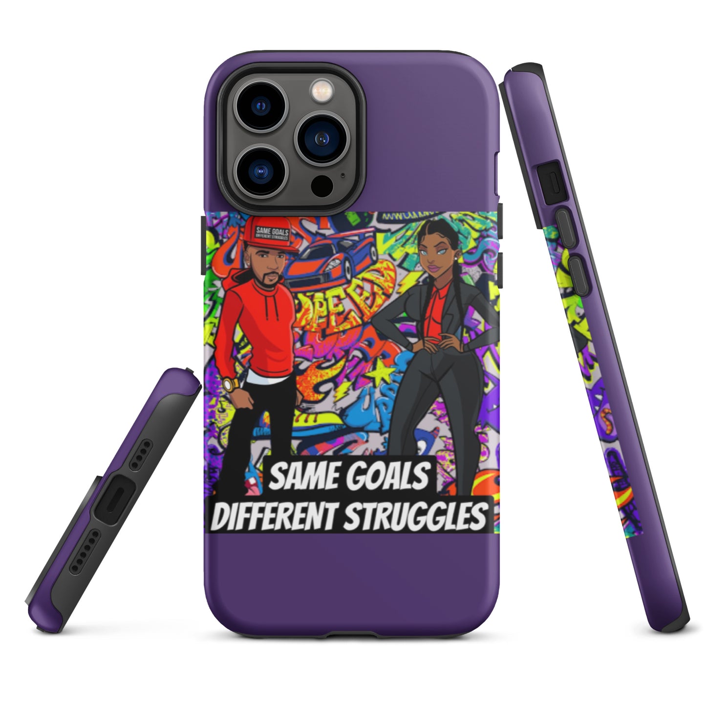 Same Goals Different Struggles Tough iPhone case