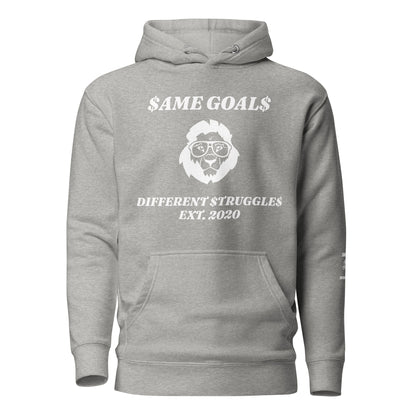 Same Goals Different Struggles mens Hoodie