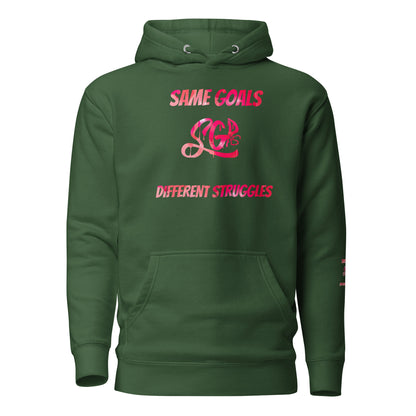 Same Goals Different Struggles Women’s Hoodie