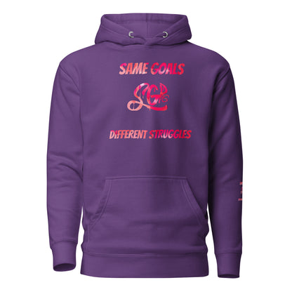 Same Goals Different Struggles Women’s Hoodie