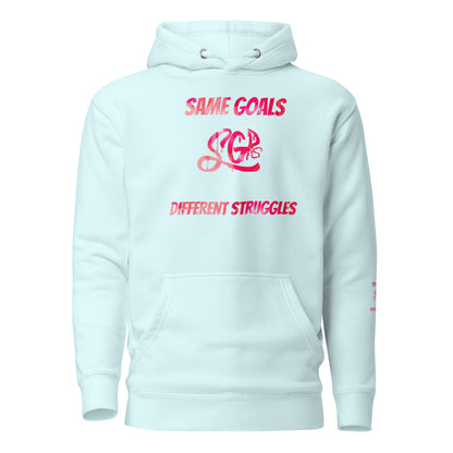 Same Goals Different Struggles Women’s Hoodie