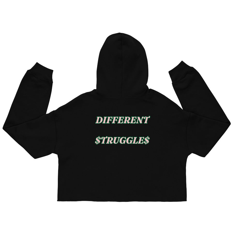 Same Goals Different Struggles Women’s Crop Hoodie