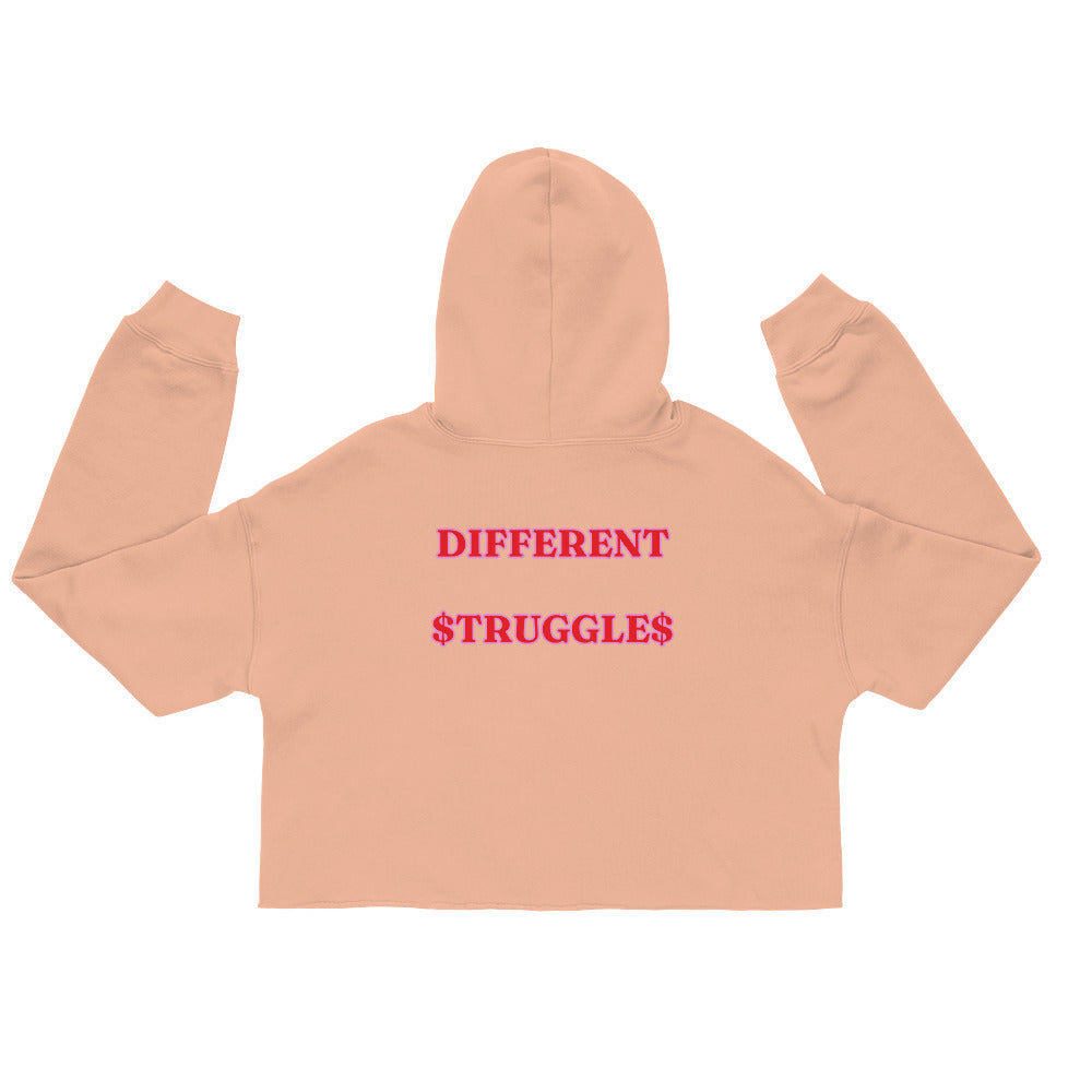 Same Goals Different Struggles Women’s Crop Hoodie