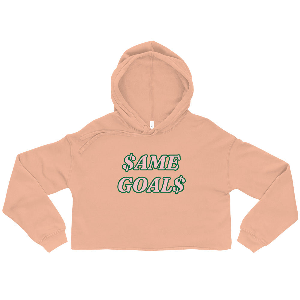 Same Goals Different Struggles Women’s Crop Hoodie