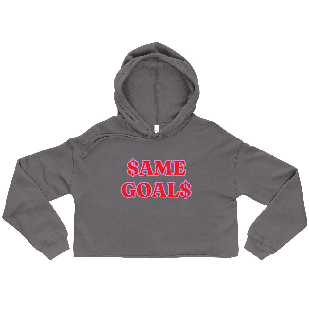 Same Goals Different Struggles Women’s Crop Hoodie