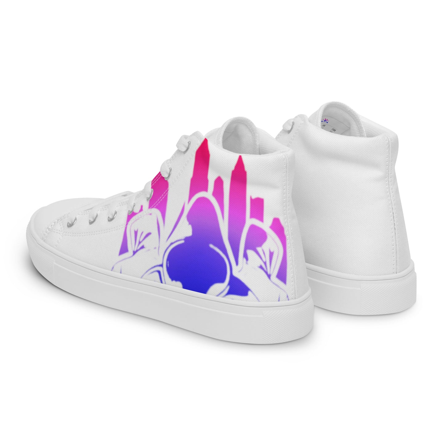 Same Goals Different Struggles Women’s high top canvas shoes